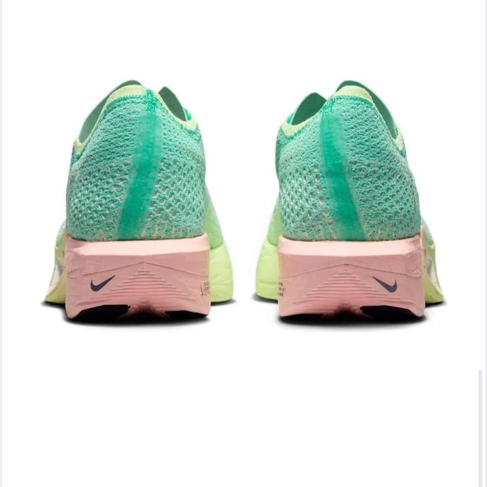 Nike Womens ZoomX VaporFly Next% 3 'Mint Foam Sunset Tint' Sz 7.5 - Picture 7 of 10